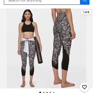 LULULEMON Wunder under high rise crop 23” size 4